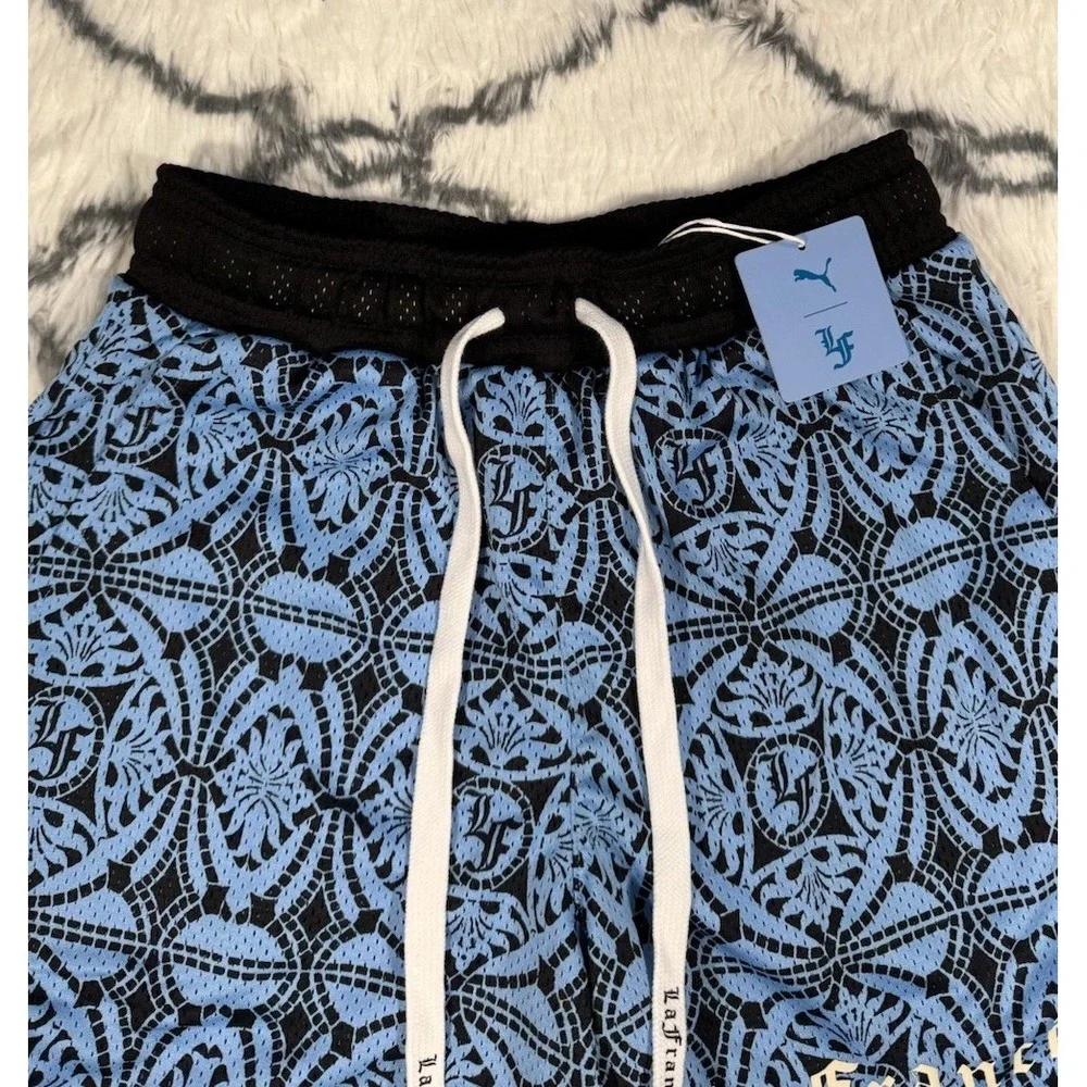 PUMA Hoops x LaFrance 1 of 1 LaMelo Ball Shorts Blue Men's S *NEW* 627789-01 $75